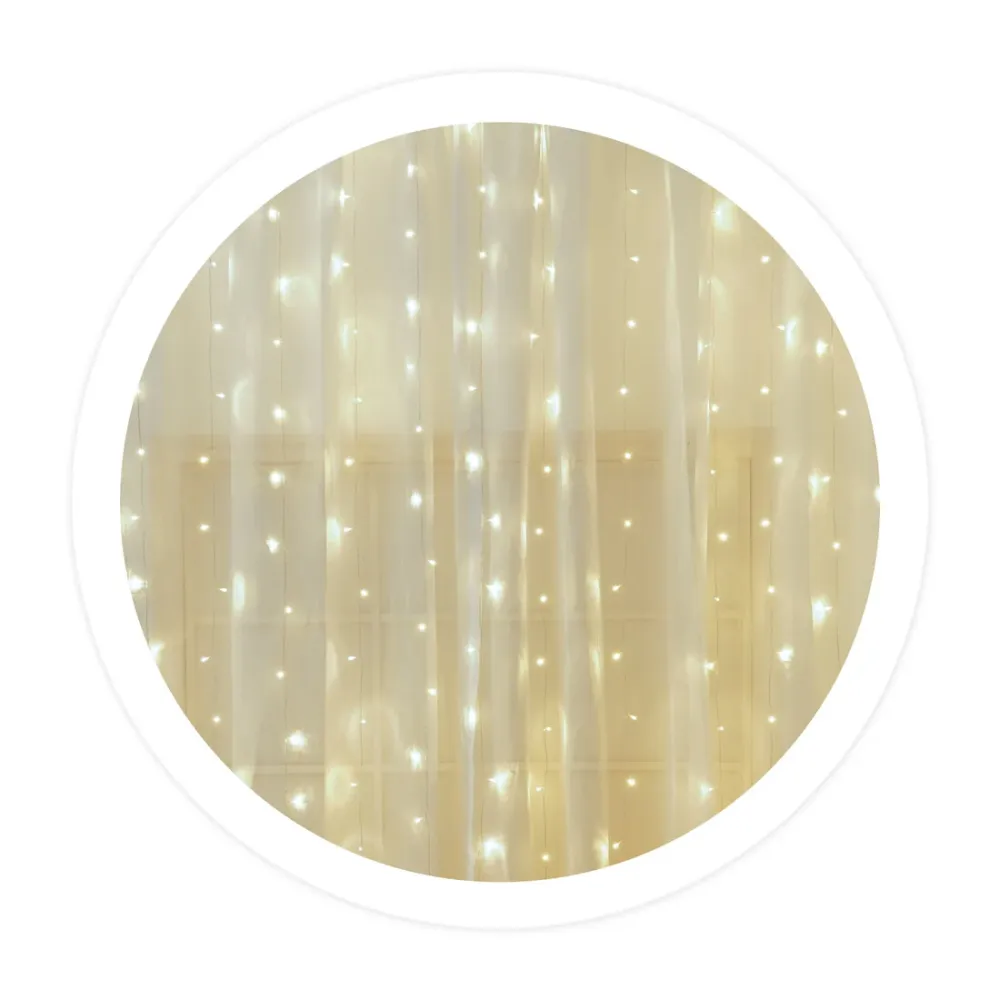 204605008 CORTINA LED LUMINOSA 3X1M LUZ FRÍ GSC