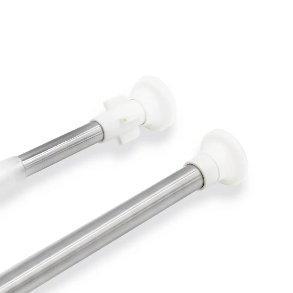 Barra extensible para ropero y cortina de ducha - 70 120 cm Plata