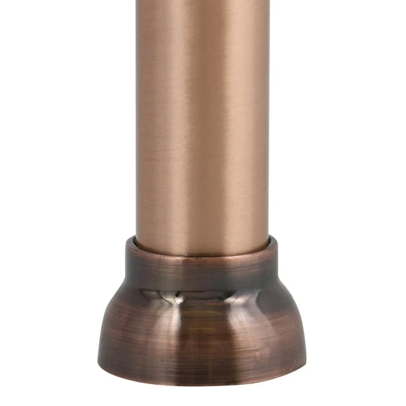 Barra para cortina de ducha/bañera extensible sin taladrar en aluminio de Spirella Kreta cobre 125-220 cm