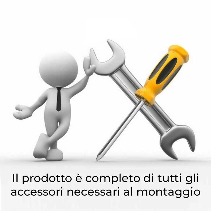 Colonna doccia Beta Acciaio Inox con deviatore 2 uscite, Paffoni - Cromato