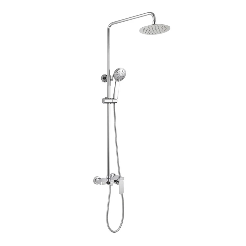 Colonna doccia con soffione ultrapiatto serie 'Cassio' GME - Cromata