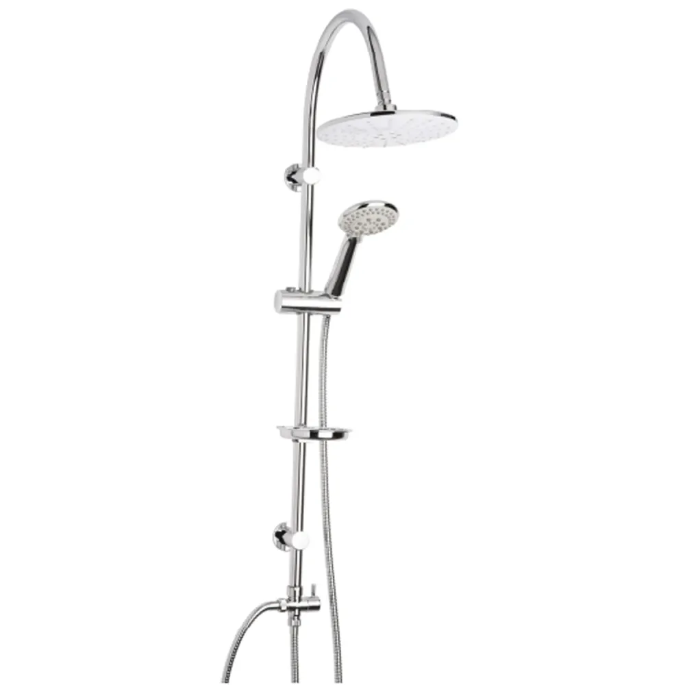 Colonna doccia modello Capri inox e soffione e doccetta ABS Collezione Exclusivo Shower
