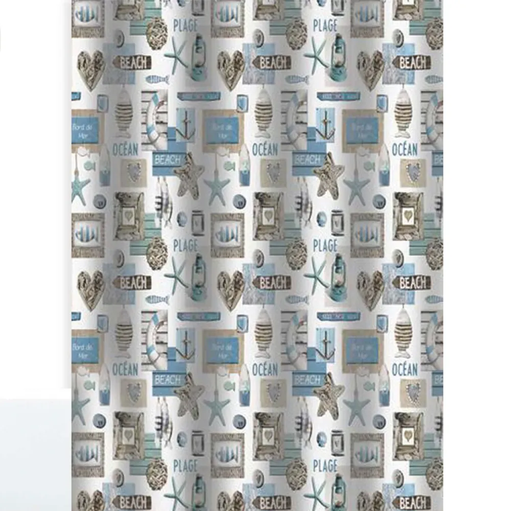 Cortina de baño impermeable de diseño innovador - Océano