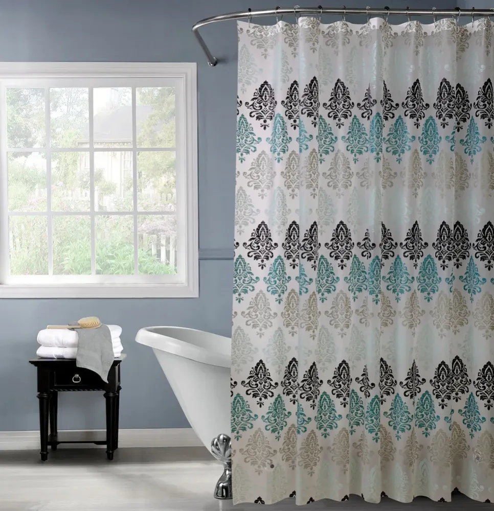 Cortina de ducha Bath Bliss con diseño de cachemira