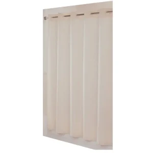 Cortina Para Baño Hookless Anillos Flexibles Hotel Marfil