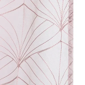 CORTINA POLIESTER 140X260 8 ANILLAS ROSA PALO