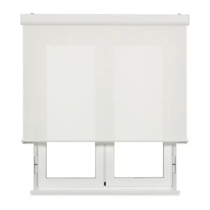 Estor Enrollable muelle ViewBox con Cajón de Aluminio - Tejido Screen Apertura 10% Blanco 75 X 190cm