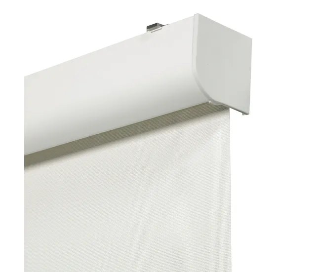 Estor Enrollable muelle ViewBox con Cajón de Aluminio - Tejido Screen Apertura 10% Blanco 75 X 190cm