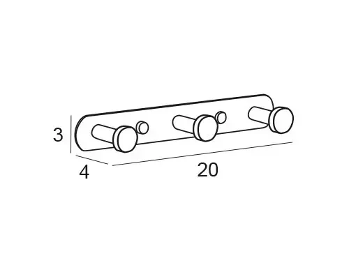 Percha Triple Inox Eco 6544-012 Manillons Torrent