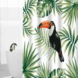 Cortina Baño Esta Numérico Papagallo