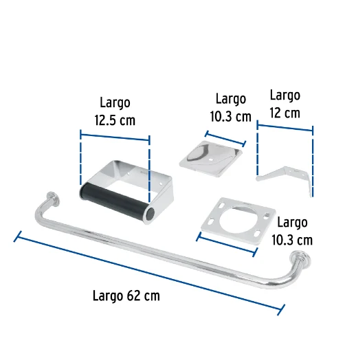 Canasta de Baño Juego accesorios baño, 5 piezas, esencial
