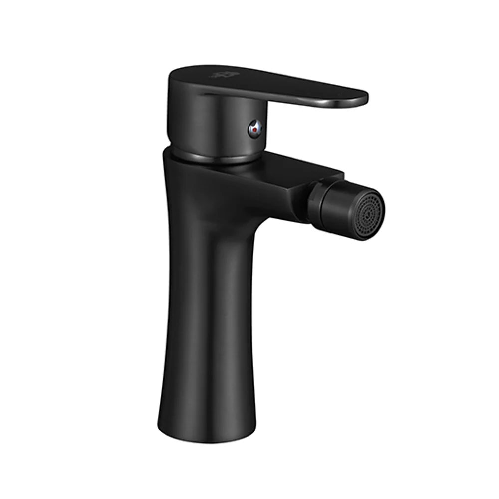 Canasta de Baño Juego de mezcladores para lavabo y bidé con desagües serie Elizabeth Negro Mate