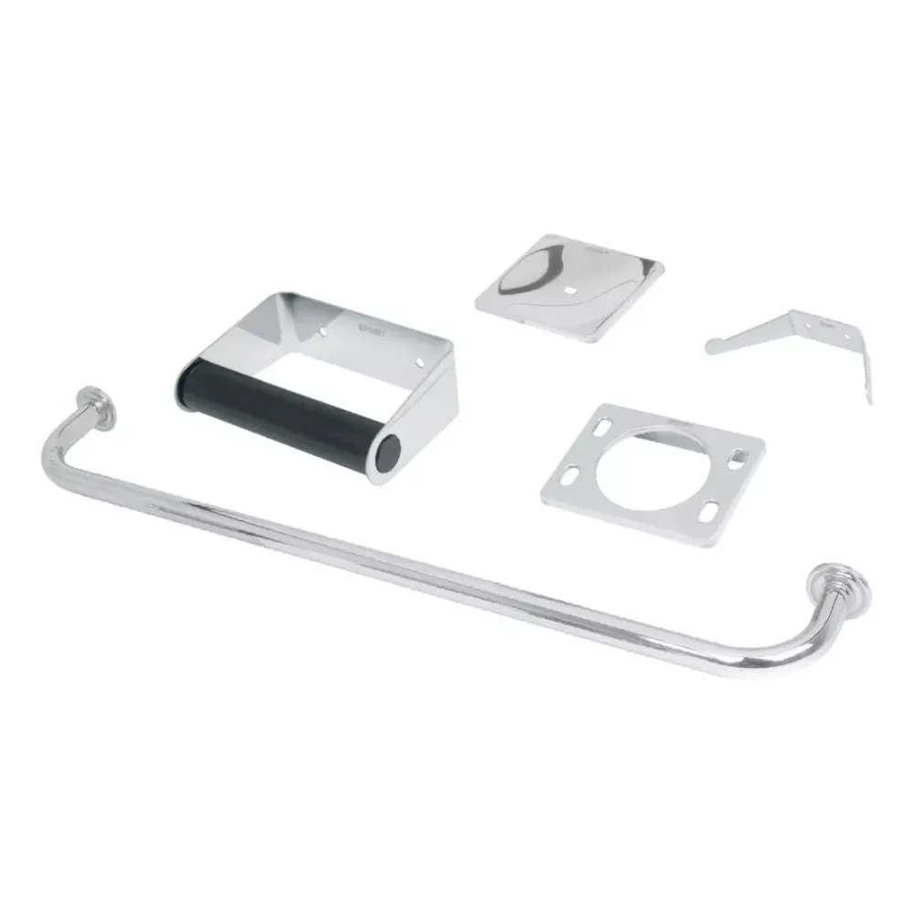 Con Certificación CE Juego de 5 accesorios para baño de acero inoxidable, esencial FOSET -800