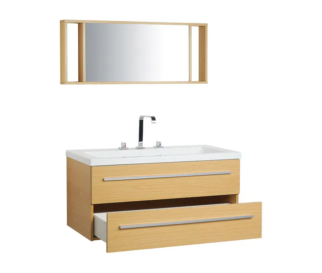 Conjunto de muebles de baño beis ALMERIA Acero Cromado