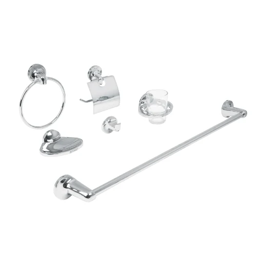 Dispensador de Jabón Juego accesorios para baño, 6 piezas, Aqua