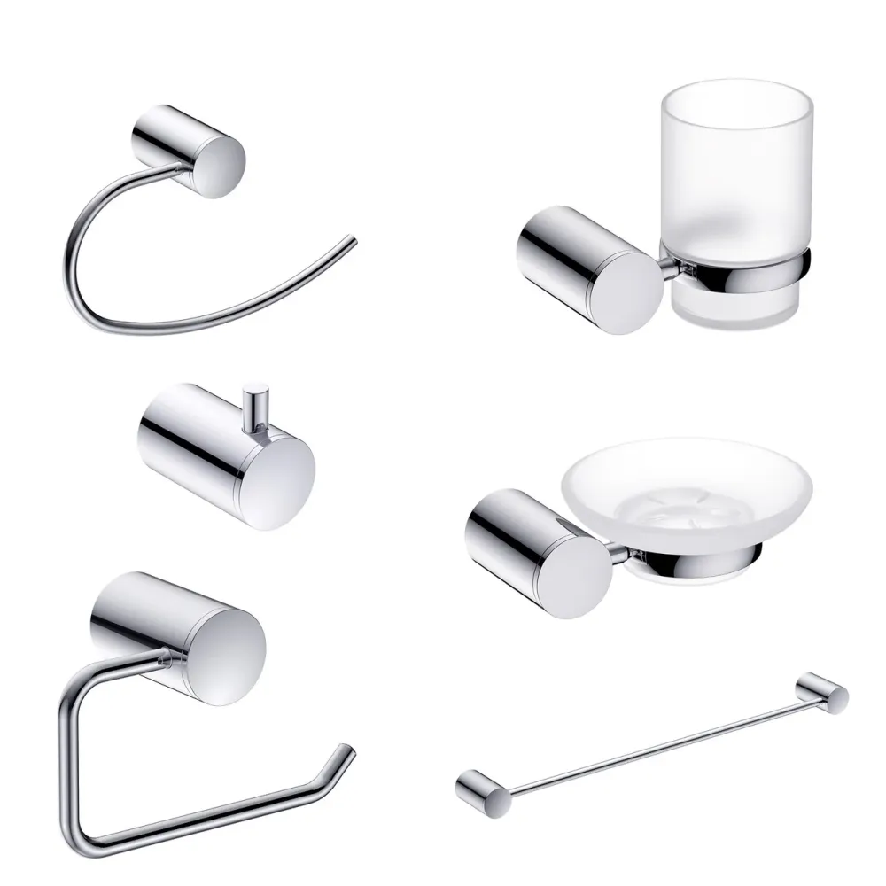 Kit de accesorios Fortum serie 3 de 6 piezas para Baño Moderno