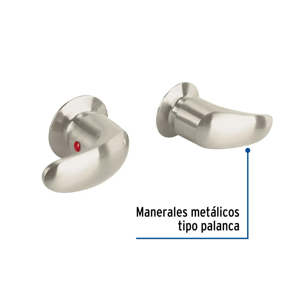 Portarrollos de Toilet Juego de 2 manerales grandes, palanca, Satín, Aqua