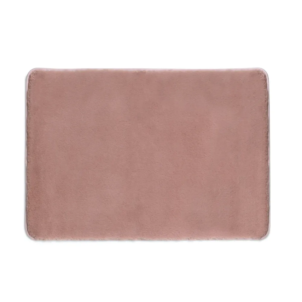 Alfombra de baño 40x60 cm modelo Fuzzy de Gedy - Rosa