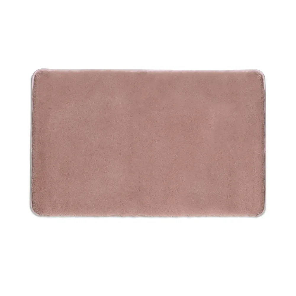 Alfombra de baño 50x80 cm modelo Fuzzy de Gedy - Rosa