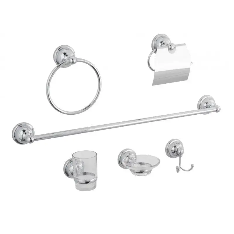 Conjunto de Baño Urrea 1400 juego accesorios cromo