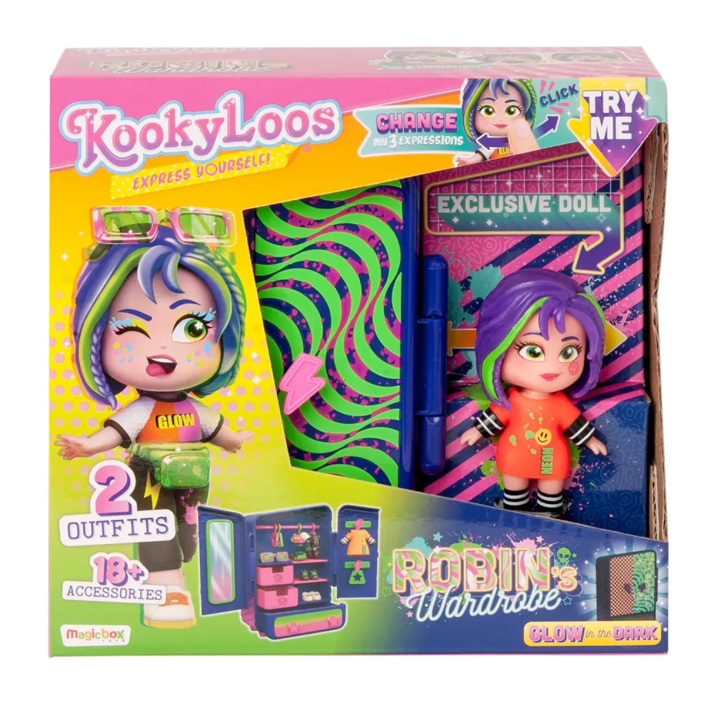 Juego Coordinado Juego de Robin y vestuario de ropa figura de Kookyloos