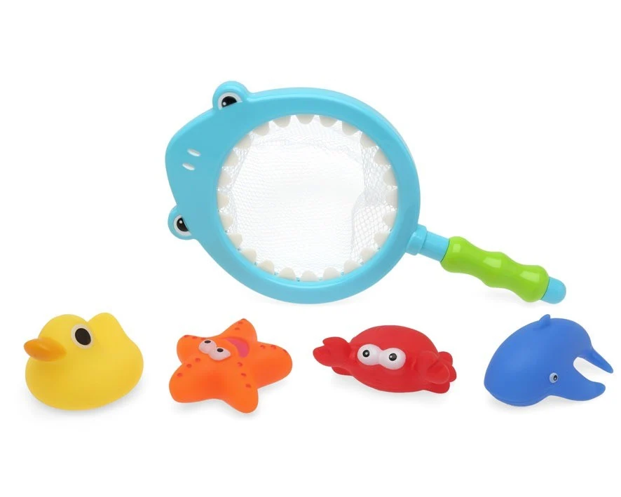 Juego Coordinado Red de baño con juguetes de Kiokids