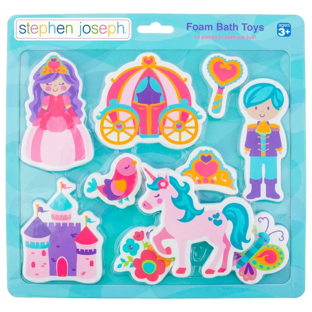 Juego Coordinado Stephen Joseph, Juego de juguetes de baño de espuma flotante