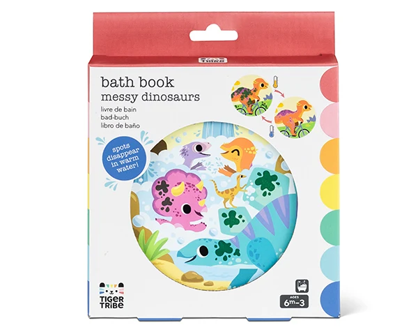 Libro de baño “Dinosaurios Desordenados” Tiger Tribe (OEKO-TEX Standard 100)