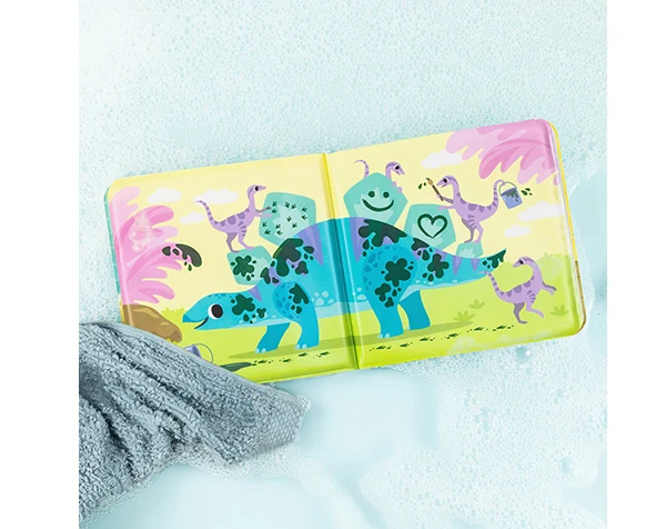 Libro de baño “Dinosaurios Desordenados” Tiger Tribe (OEKO-TEX Standard 100)