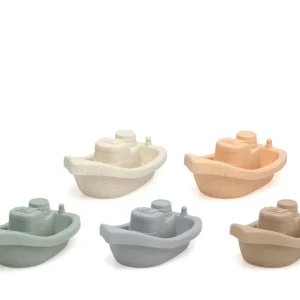 Set Juguete Baño Barquitos 12cm de Kiokids en Azul Marino