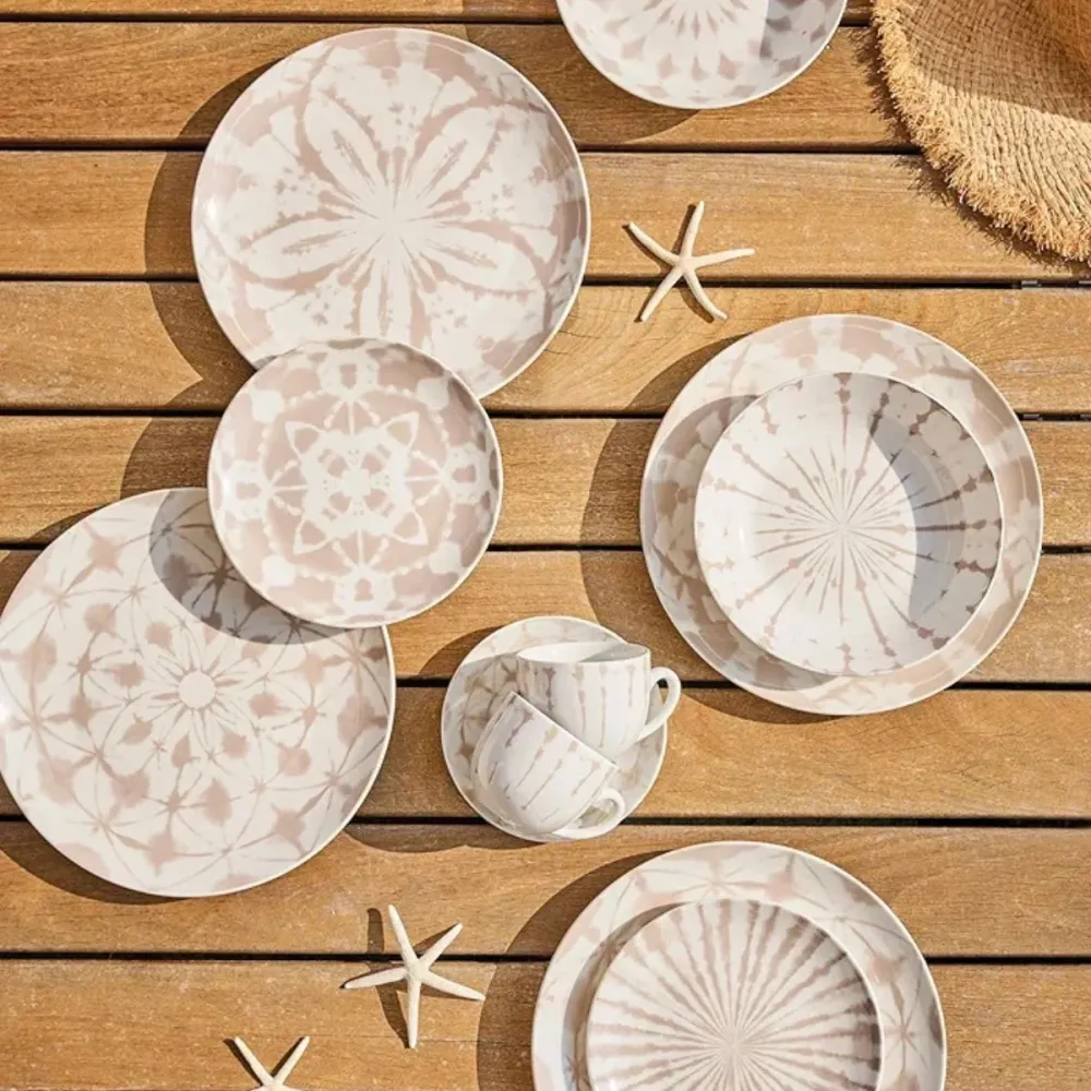 Juego de tazas de porcelana Mallorca Tognana Algodón 100%