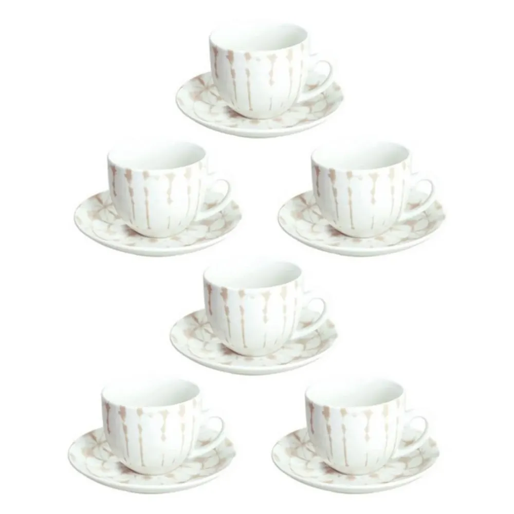 Juego de tazas de porcelana Mallorca Tognana Algodón 100%
