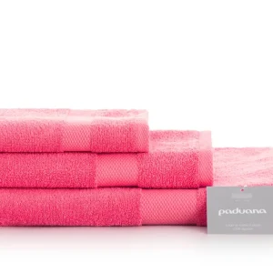 JUEGO TOALLA ALGODON 500 GR 3 PIEZAS (DUCHA) 334 FUCSIA PADUANA Algodón 100%