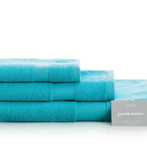 JUEGO TOALLA ALGODON 500 GR 3 PIEZAS (DUCHA) 169 TURQUESA PADUANA Toalla de Baño Individual