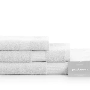 JUEGO TOALLA ALGODON 500 GR 3 PIEZAS (DUCHA) 101 BLANCO PADUANA (Certificado de Calidad)