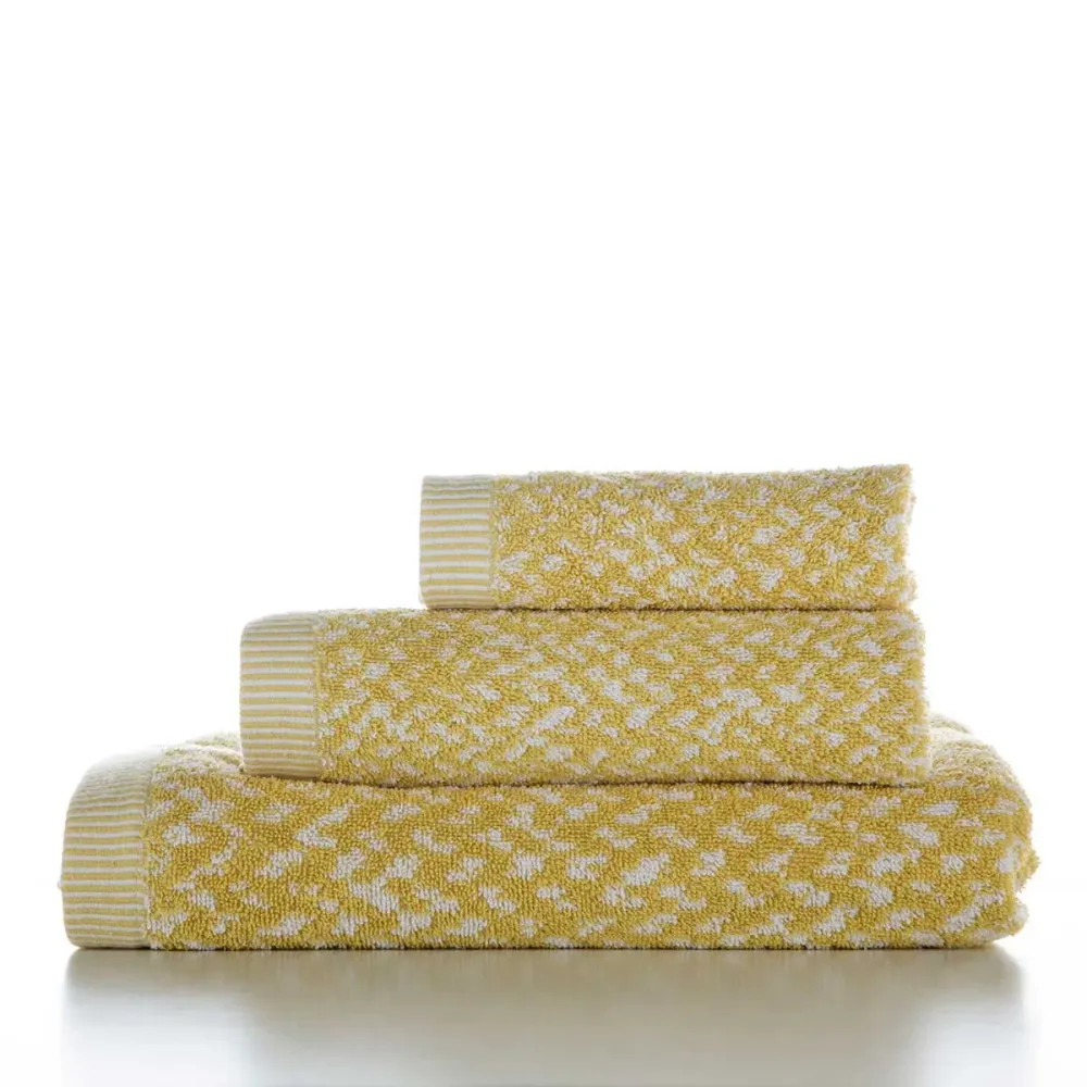Juego de toallas Báltico Boheme 3 piezas algodón amarillo 30/50/100 para Gimnasio