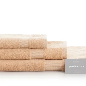 Toalla de Baño Absorbente JUEGO TOALLA ALGODON 500 GR 3 PIEZAS (DUCHA) 104 CAMEL PADUANA