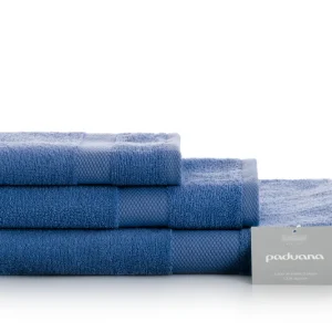 Toalla de Baño de Algodón JUEGO TOALLA ALGODON 500 GR 3 PIEZAS (DUCHA) 262 AZUL PADUANA