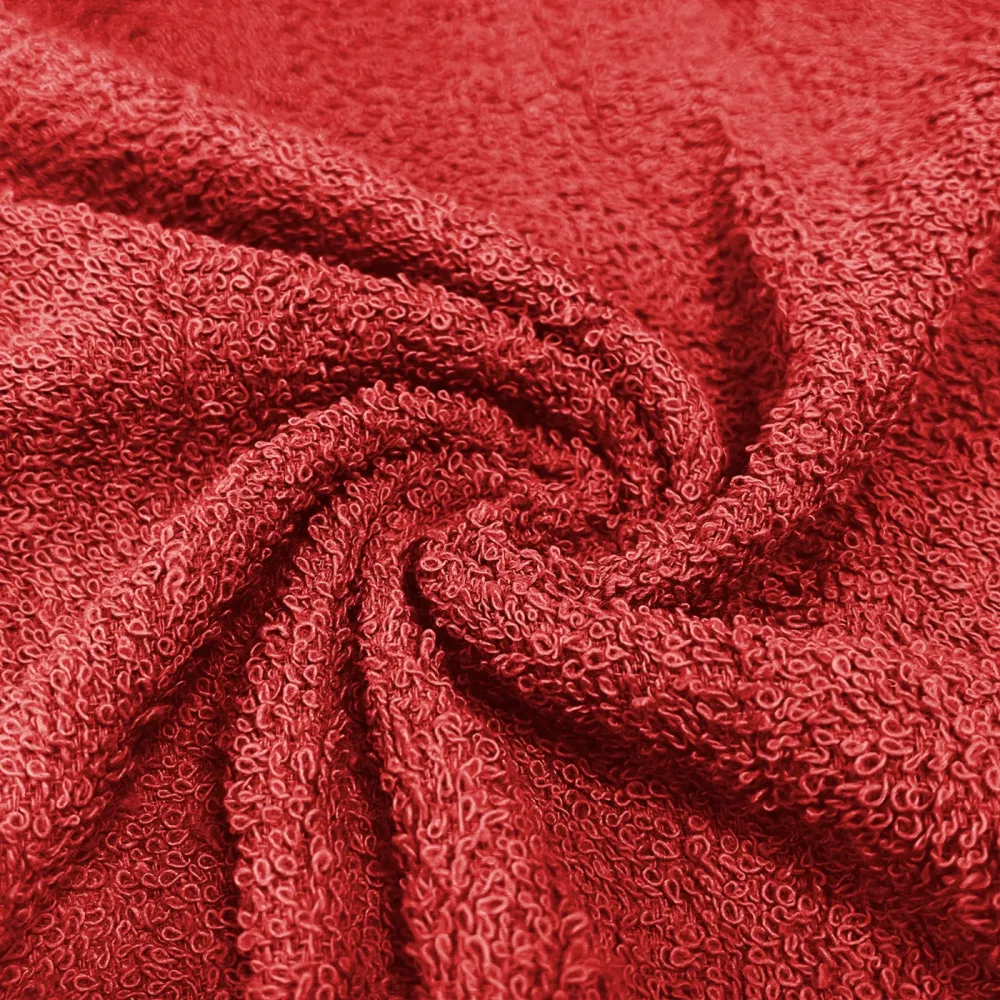 Toalla de Microfibra Juego de 3 Toallas 100% Algodón de 450gsm- Rojo