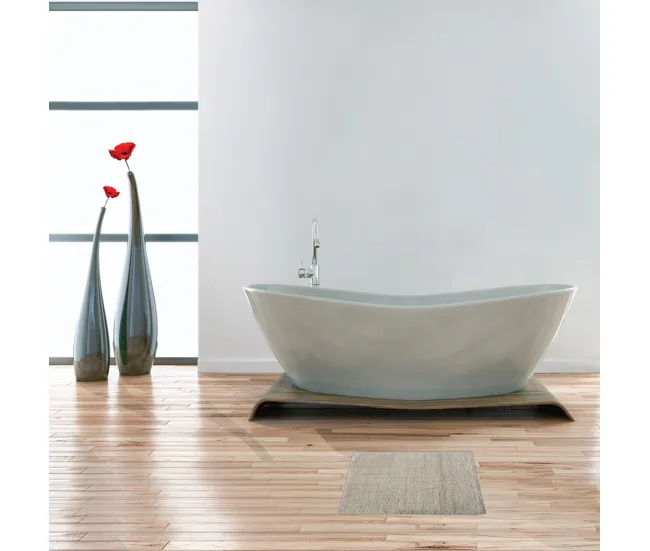 Alfombra De Baño 45X70 Cm Beis