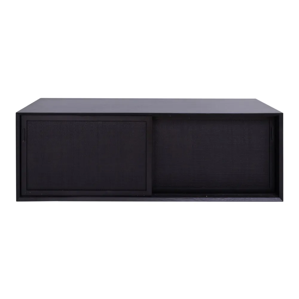 Badkamerkast - Zwart Rotan - Nestor - 150 cm