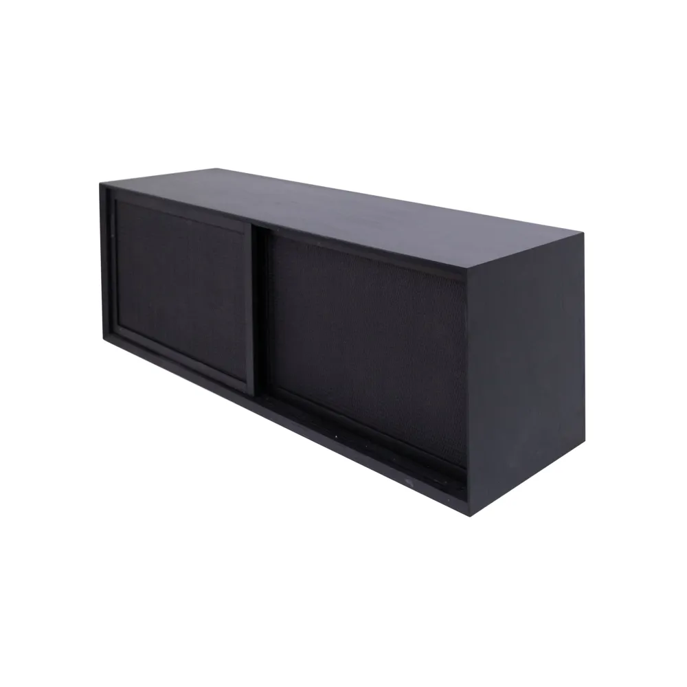 Badkamerkast - Zwart Rotan - Nestor - 150 cm