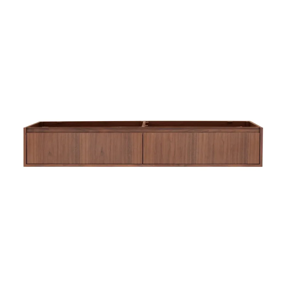 Badkamermeubel Ann kort - Walnoot - 150x25 cm | Stijlvol & Praktisch