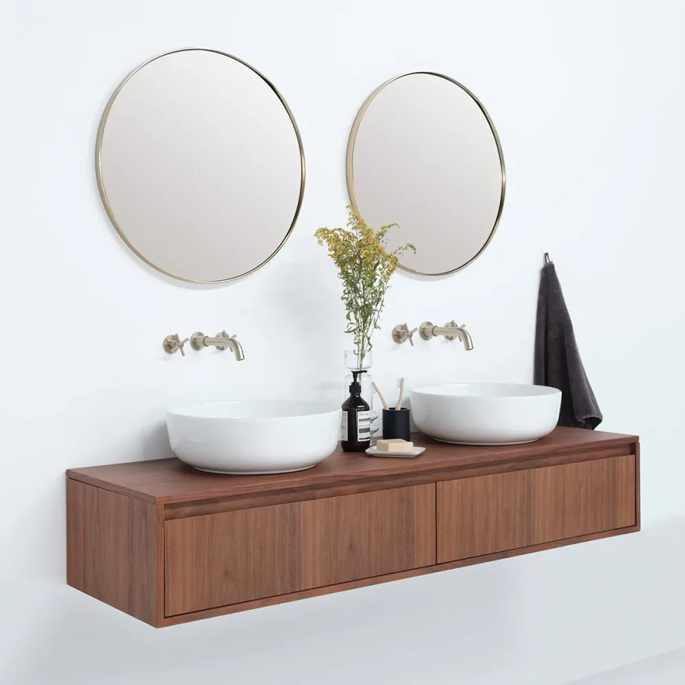 Badkamermeubel Ann Kort - Walnoot - Alexis II - 150 cm