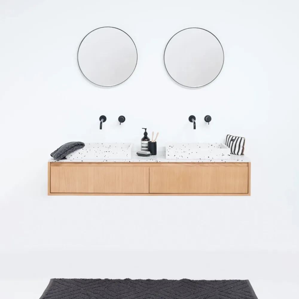 Badkamerset Ann kort - Terrazzo con Estante para Toallas