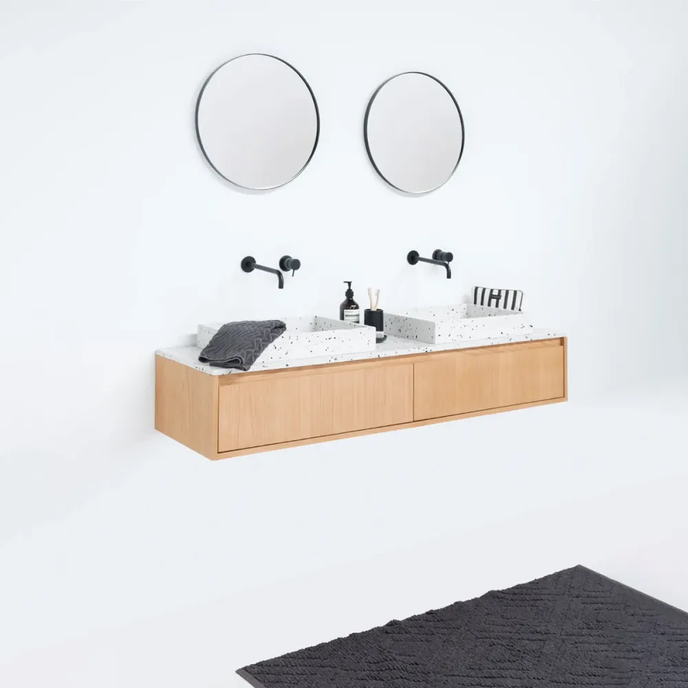 Badkamerset Ann kort - Terrazzo con Estante para Toallas