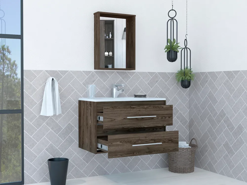 Combo Mueble de Baño-(CBC 6855) con Cajón con Cerradura