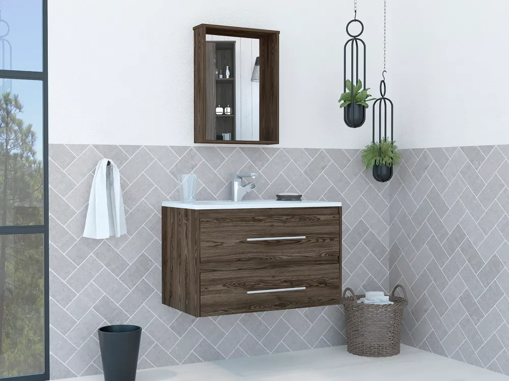 Combo Mueble de Baño-(CBC 6855) con Cajón con Cerradura