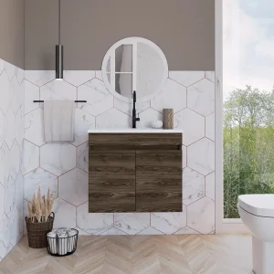 Combo Mueble de Baño-(CBC 6869) en Madera Tratada