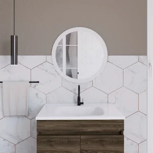 Combo Mueble de Baño-(CBC6870) con Espejo Aumentado